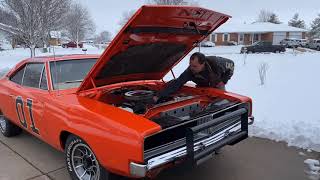 The General Lee  AWAKEN from hibernation  cold start on a snowy day