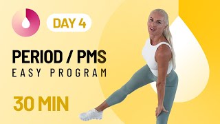 30 Min Period/PMS Workout Program at Home - Full Body, No Repeat, No Equipment | Day 4