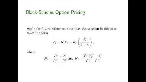 Arrow Debreu and Option Pricing Part 3