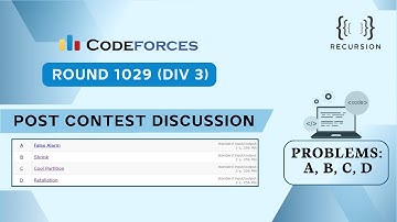 Codeforces Round 1029 (Div 3) | Post Contest Discussion