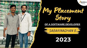 Student Placement Story as Java Developer | JSpiders | Velachery Chennai