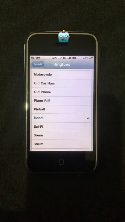 🤖 Robot Ringtone on 1st gen iPhone