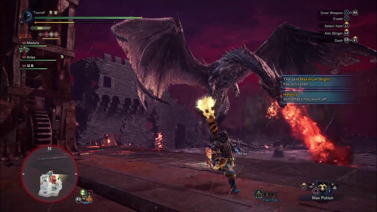 MHW ICEBORNE DUO VS LAST BOSS FATALIS Insect Glaive YouTube