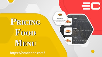 How To Create a Creative Pricing Menu / Food Menu with Elementor | EC Addons Elementor Tutorial