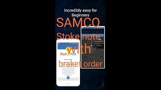 Samco new share trading app stock note ,with braket order #samcotrading #samco #samcohindi screenshot 4