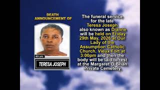 Teresa Joseph ~ Short Obituary