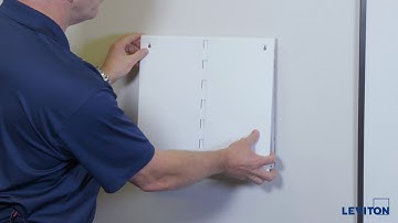Replace a Metal Door with a Plastic Vented Cover on a Leviton Structured Media Center