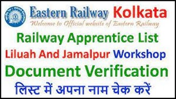 Act Apprentice Latest News 2022. E.Rly (Liluah, Howrah, Jamalpur, Asansol & Malda)