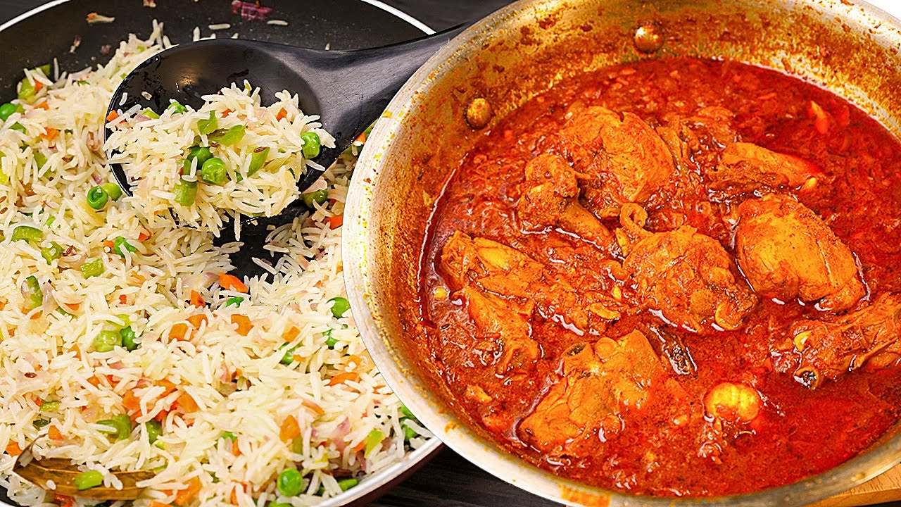 Easy Chicken Curry with Pulao | ढ़ाबा चिकन मसाला और पुलाव | Easy Chicken Curry Recipe | Kabitaskitcen | Kabita Singh | Kabita