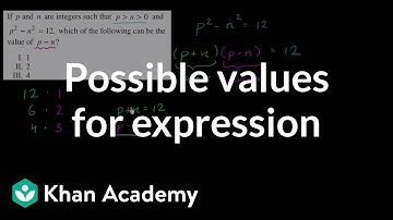15 Possible values for expression