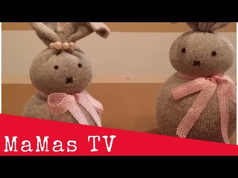 ΦΤΙΑΧΝΟΥΜΕ ΚΟΥΝΕΛΑΚΙΑ ΜΕ ΚΑΛΤΣΕΣ (DIY SOCK BUNNY EASTER CRAFT)