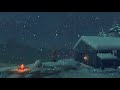 out of the cold || relaxing video game music + snowstorm ambience