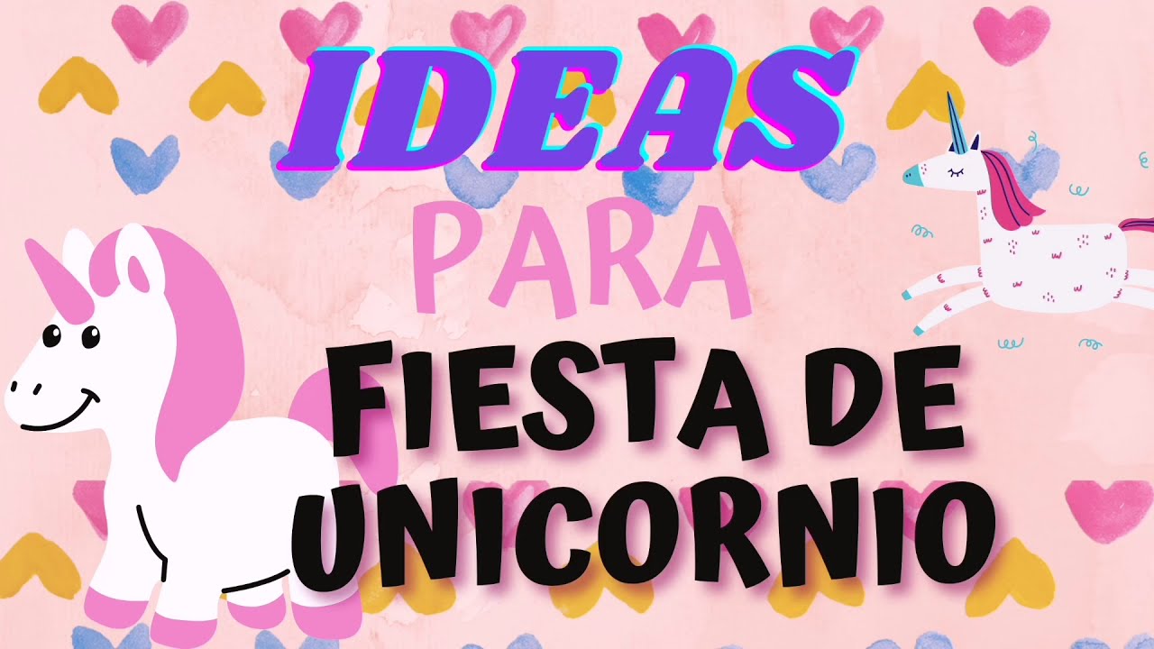 Decoración para fiesta de unicornio