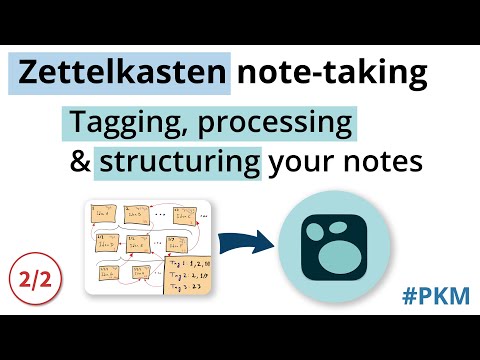 Zettelkasten note-taking with Logseq - Tagging, processing and structuring your notes (Part 2)