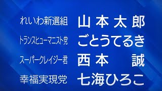 【東京都知事選】山本太郎 ごとうてるき 西本誠 七海ひろこ　2020年6月26日 政見放送