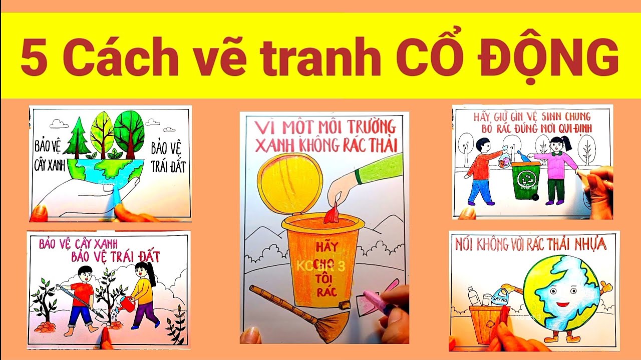 5 cách Vẽ tranh cổ động_Vẽ tranh vì môi trường tương lai | vẽ bảo ...