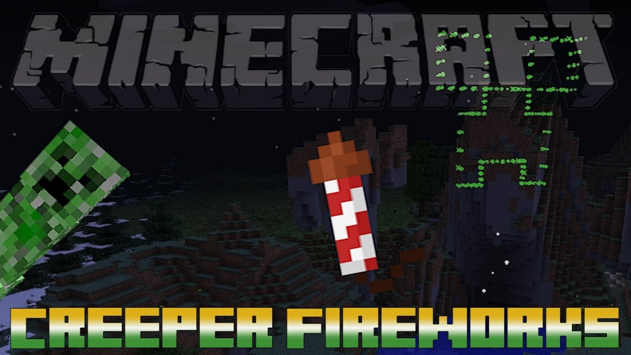 Minecraft - Creeper Shaped Fireworks
