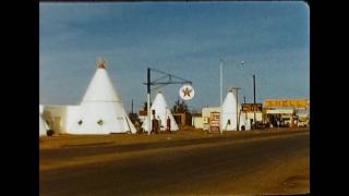 1955 home movie on Route 66. Wigwam Motel, Petrified Forest, El Rancho Hotel and more @ilikeitall