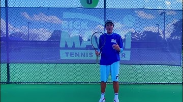 Out of the box amazing training technique try this it’s a game changer! ￼- Rick Macci ￼