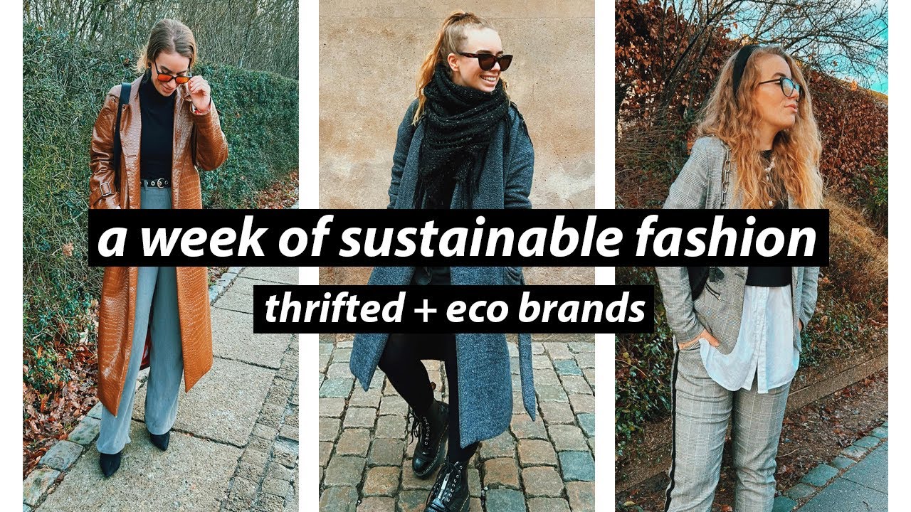 WHAT I WEAR IN A WEEK // sustainable and thrifted fashion tips