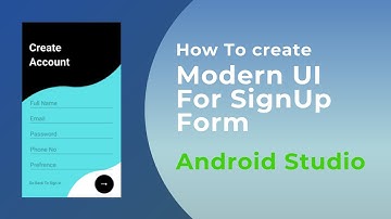 Create Best SignUp Form Using Constraint Layout || Android Studio