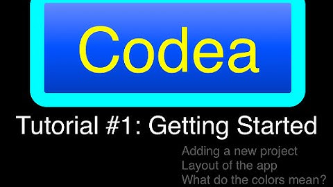 [OLD] Codea: Episode #1 "Introduction to Programming in LUA on iOS"