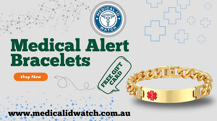 Medical ID Watch | Medical Alert Bracelet | Emergency Alert Bracelet | Gold Medical ID Bracelet