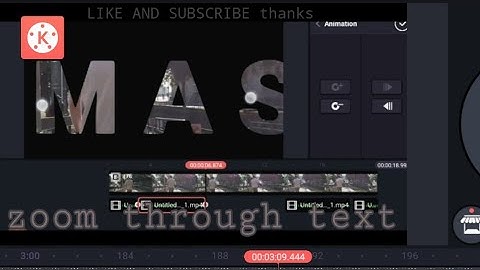 ZOOM THROUGH TEXT ANIMATION | KINEMASTER TUTORIAL EDITING EFFECT | INTRO TRANSITION #RAMZES PH