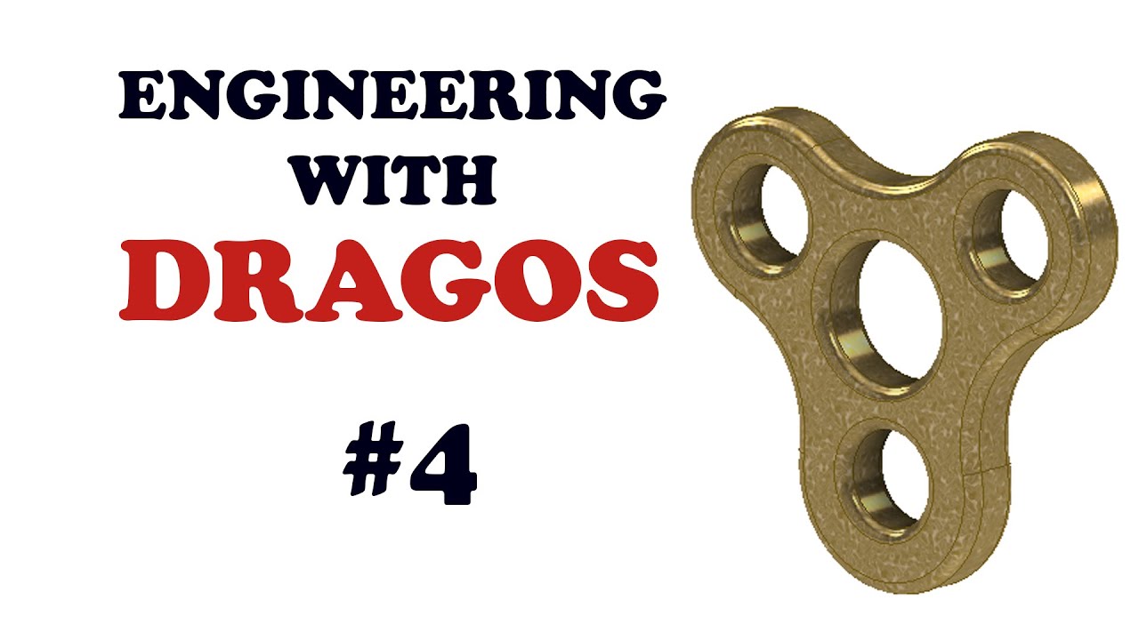 Engineering With DRAGOS - #4  FIDGET SPINNER in 4 MIN ! Autodesk Inventor Professional 2020