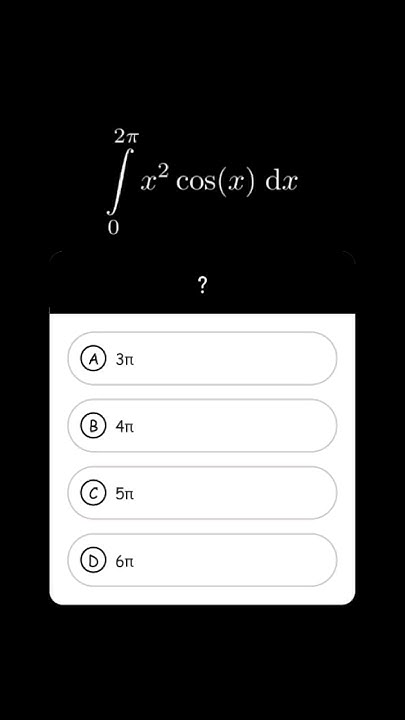 Integral Of X 2 Cos x by Parts calculus integral YouTube integral-of-x-2-cos-x-dx-youtube