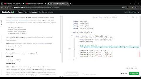 HackerRank | Java Currency Formatter | Solution | Basic Coder