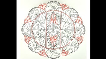 How to draw a Complex Zentangle Paradox / Zentangle Pattern for Beginners