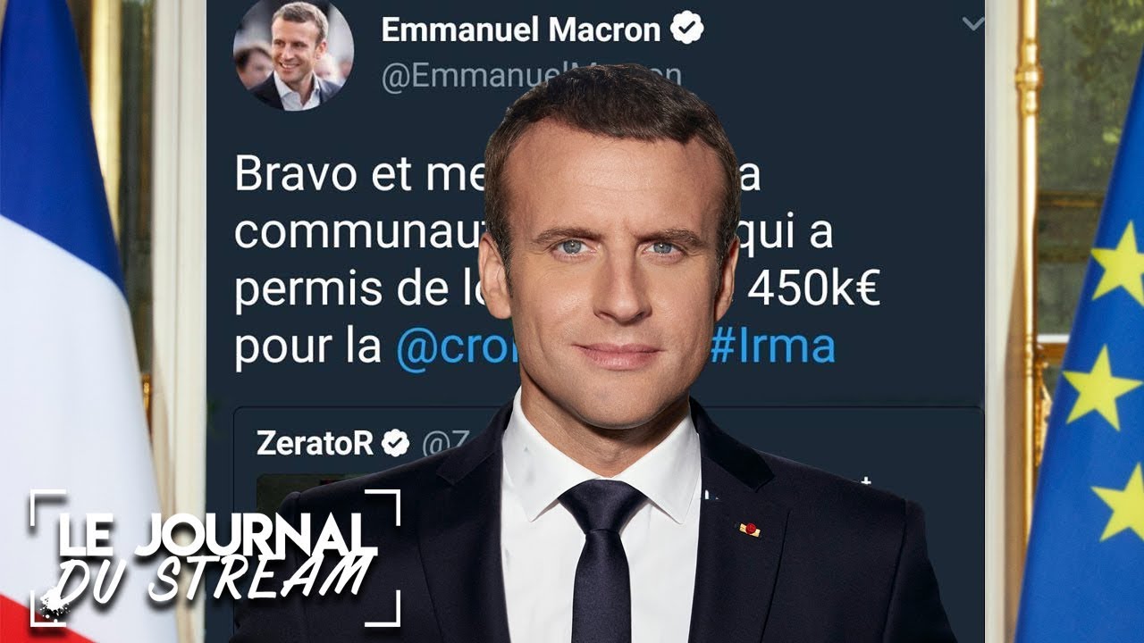 EMMANUEL MACRON RÉAGIT AU #ZEVENT - Le Journal du Stream #4.1 - YouTube