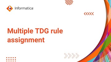 Multiple TDG rule assignment