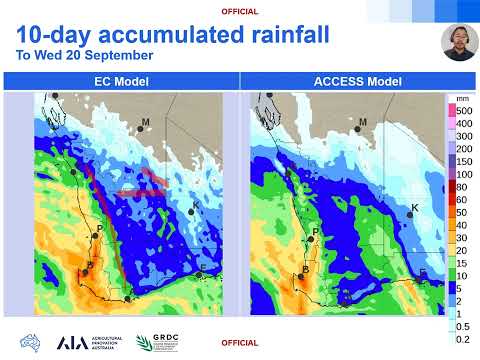 Mid-september grains climate outlook  - western australia