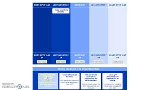 Work Values Assessment Wizard Tutorial