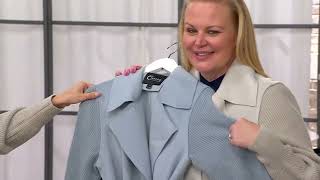 Thread Collective Mixed Media Double Face Coat on QVC