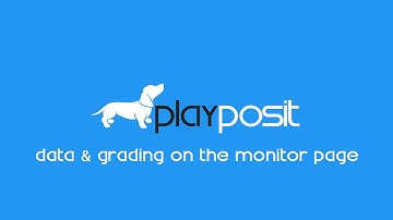 PlayPosit Tutorial: Data and grading on the monitor page