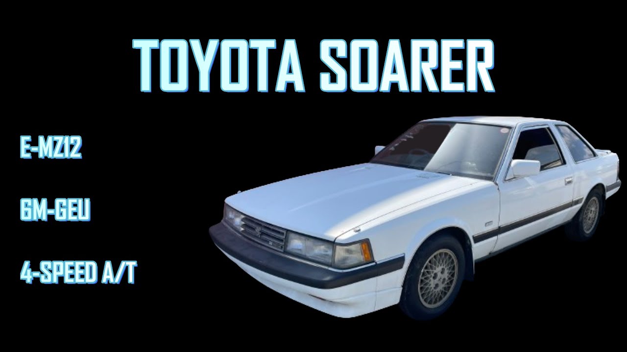 TOYOTA SOARER E-MZ12 6M-GEU ENGINE START, REAR MUFFLER &amp; DRIVING TEST MOVIE  トヨタ ソアラ