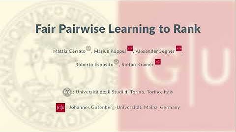 Fair Pairwise Learning to Rank