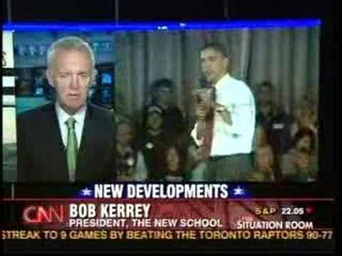 Bob Kerrey on CNN: Barack Obama