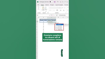 EXCEL TRUCCHI: ♊  La funzione ROMANO #shorts