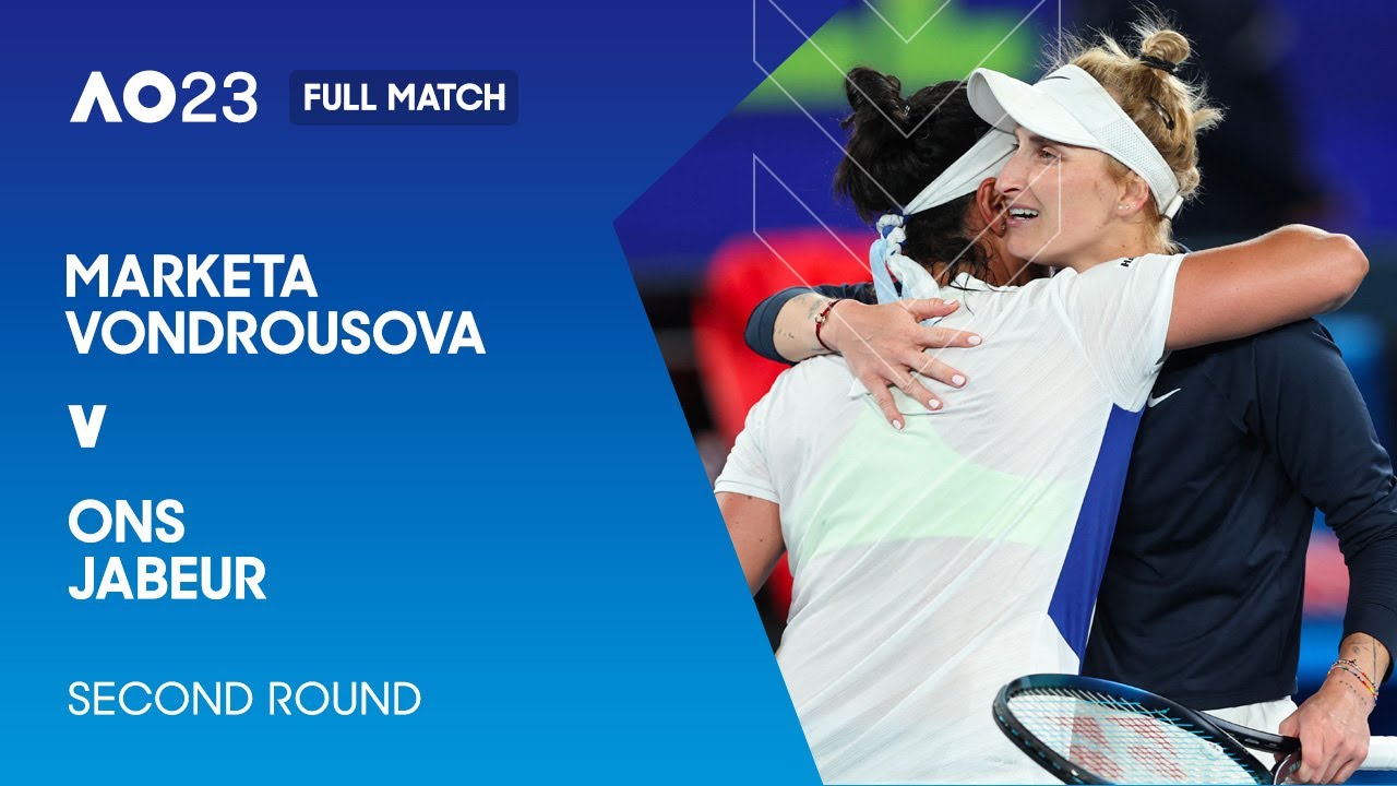 Marketa Vondrousova v Ons Jabeur Full Match Australian Open 2023 Second Round