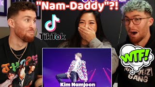 Bts Tiktok Reaction Hyung Line Compilation - She Really Said Nam-Daddy Smh