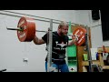 How much weight can luke richardson squat in wraps