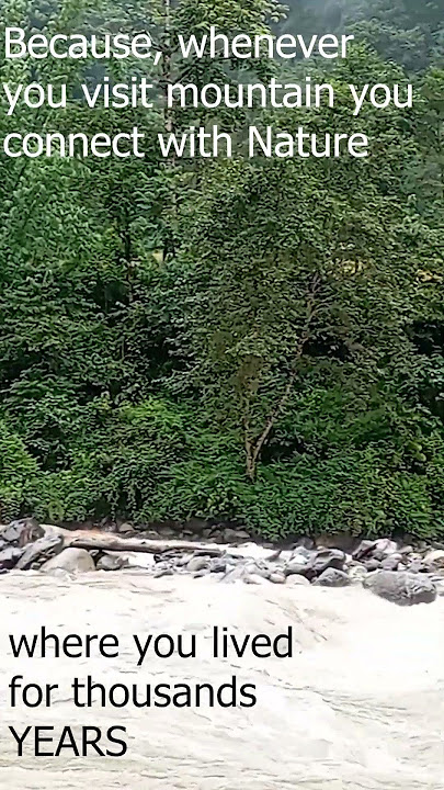 Why visiting mountain gives you so much peace ?