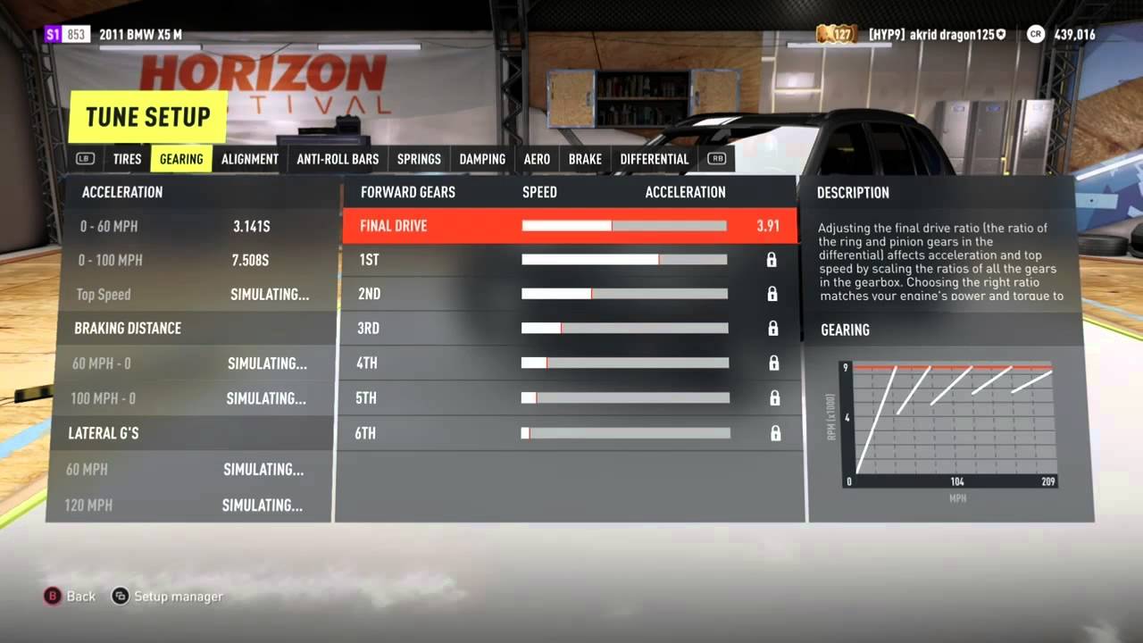 Forza horizon 2/ Car Test off road Bmw X5 M