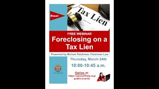 Foreclosing on a Tax Lien