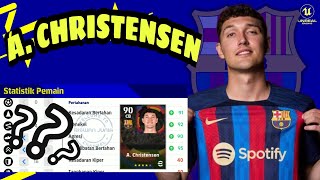 Racikan terbaru A. CHRISTENSEN boost 93 & gaya main di tingkatkan standar player | EFOOTBALL2023 screenshot 5