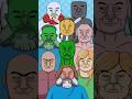 マインクラフトの仲間達を描きました　 #minecraft #minecraftmovie #jackblack #minecraftsongs #lavachicken
